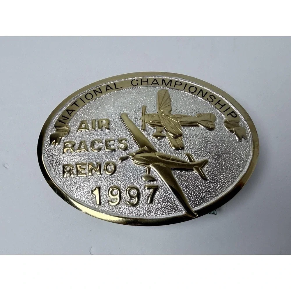 1997 National Championship‎ Air Races RENO Nevada Belt Buckle Crumrine